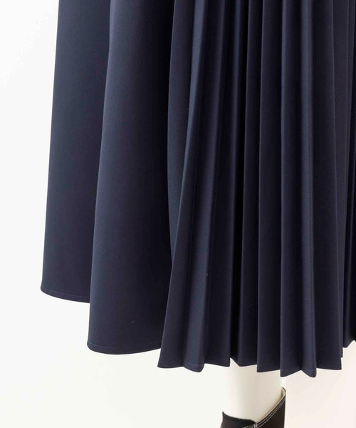 SILAS(サイラス)の「SIDE PLEATS SKIRT サイドプリーツ スカート サイラス(スカート・レディース・ブラウン/ネイビー・ONE SIZE)」の14枚目の写真