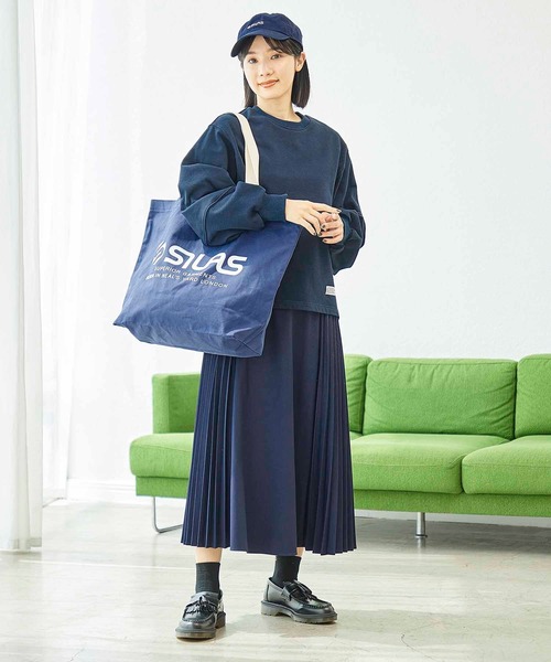 SILAS(サイラス)の「SIDE PLEATS SKIRT サイドプリーツ スカート サイラス(スカート・レディース・ブラウン/ネイビー・ONE SIZE)」の16枚目の写真