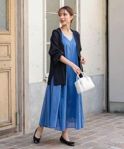 KOBE LETTUCE（コウベレタス）の「シアーフーディシャツ（シャツ/ブラウス・レディース・グレイッシュベージュ/ブラック・FREE）」の5枚目の写真