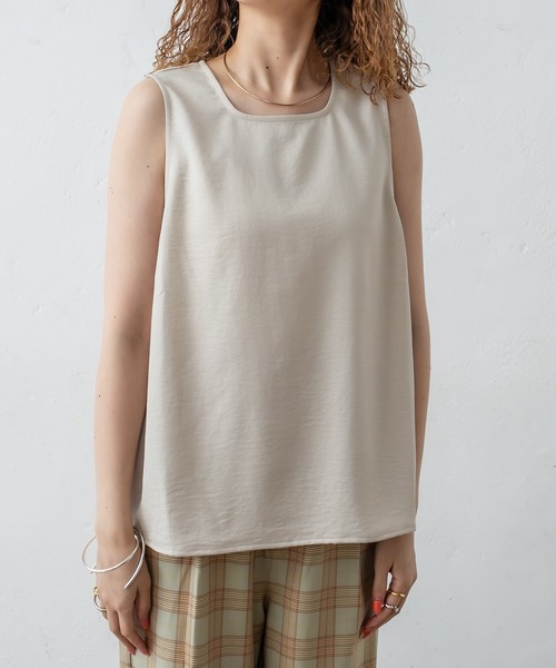 mystic（ミスティック）の「サテンタンクトップ（タンクトップ・レディース・ブラック/パープル/アイボリー・FREE）」の15枚目の写真