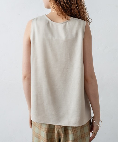 mystic（ミスティック）の「サテンタンクトップ（タンクトップ・レディース・ブラック/パープル/アイボリー・FREE）」の12枚目の写真