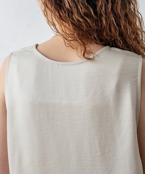 mystic（ミスティック）の「サテンタンクトップ（タンクトップ・レディース・ブラック/パープル/アイボリー・FREE）」の6枚目の写真