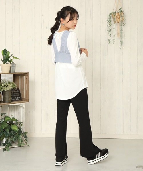 PINKHUNT(ピンクハント)の「PINKHUNT スリットパンツ 5845K(その他パンツ・キッズ・ブラウン/ライム/ブラック/ベビーピンク・150cm/130cm/140cm/160cm/120cm)」の8枚目の写真