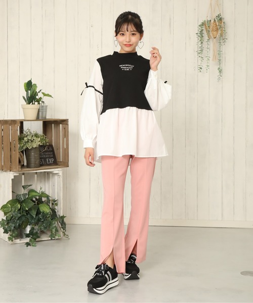 PINKHUNT(ピンクハント)の「PINKHUNT スリットパンツ 5845K(その他パンツ・キッズ・ブラウン/ライム/ブラック/ベビーピンク・150cm/130cm/140cm/160cm/120cm)」の13枚目の写真