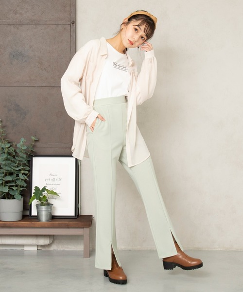 PINKHUNT(ピンクハント)の「PINKHUNT スリットパンツ 5845K(その他パンツ・キッズ・ブラウン/ライム/ブラック/ベビーピンク・150cm/130cm/140cm/160cm/120cm)」の16枚目の写真