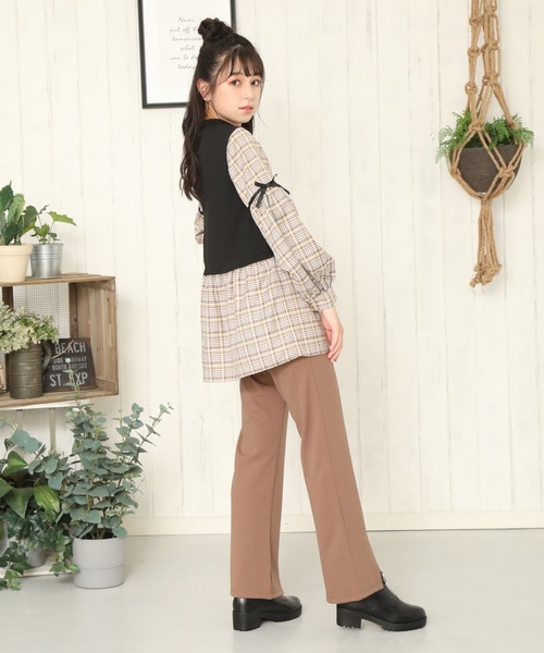 PINKHUNT(ピンクハント)の「PINKHUNT スリットパンツ 5845K(その他パンツ・キッズ・ブラウン/ライム/ブラック/ベビーピンク・150cm/130cm/140cm/160cm/120cm)」の10枚目の写真