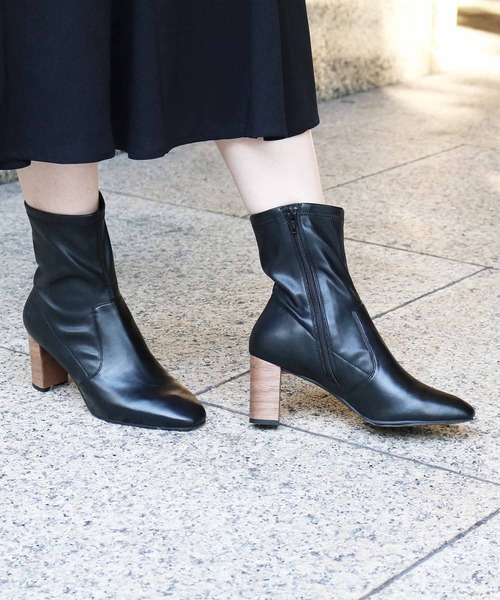 coca(ANDEX shoes product)(コカ)の「coca / コカ ソフトスクエアトゥ ストレッチショートブーツ 421009(ブーツ・レディース・ブラック・22cm/22.5cm/23cm/23.5cm/24cm/24.5cm)」の19枚目の写真