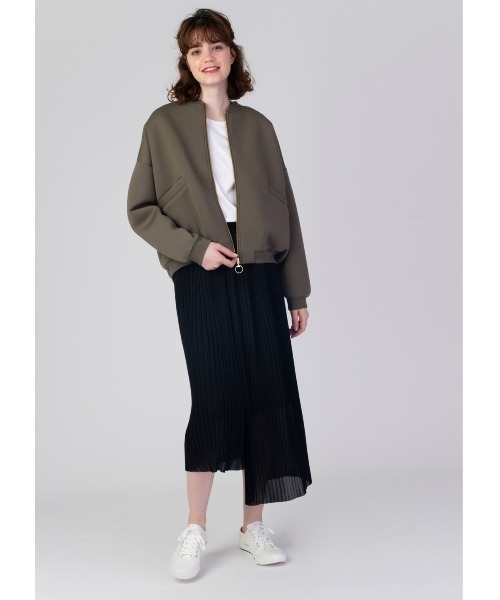 Design Tshirts Store graniph(デザイン ティーシャツ ストア グラニフ)の「アバブサファリ|ミドルジップブルゾン(ブルゾン・レディース・カーキ・FREE)」の7枚目の写真