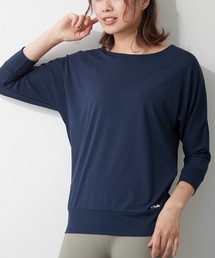 【FILA / フィラ】レディース水陸両用 接触冷感 吸水速乾 リブ使い7分袖Tシャツ