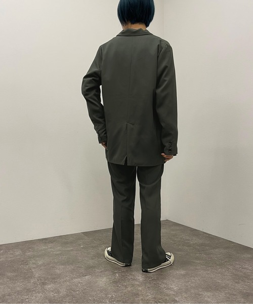 apres jour mignon（アプレジュールミニョン）の「センタープレスストレートパンツ【SETUP着用可能】【ZOZOTOWN限定アイテム】（その他パンツ・レディース・パープル系その他3/ブラック/ダークグリーン/グリーン系その他2・MEDIUM/X-LARGE/SMALL）」の16枚目の写真