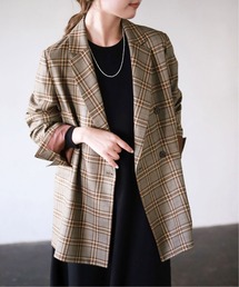 チェックブレザージャケット◆