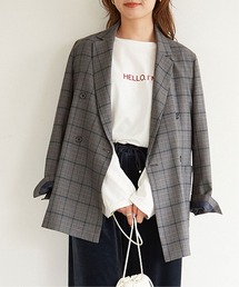 SLOBE IENA | チェックブレザージャケット◆(その他アウター)