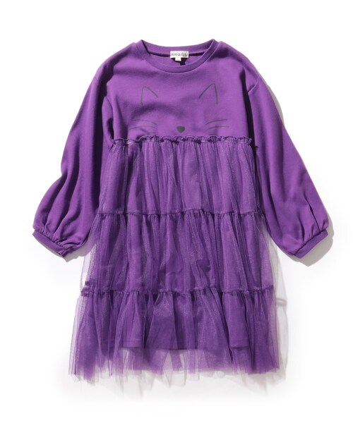 90 130cm ハロコレ ネコチュールワンピース ワンピース Shoo La Rue シューラルー のファッション通販 Zozotown