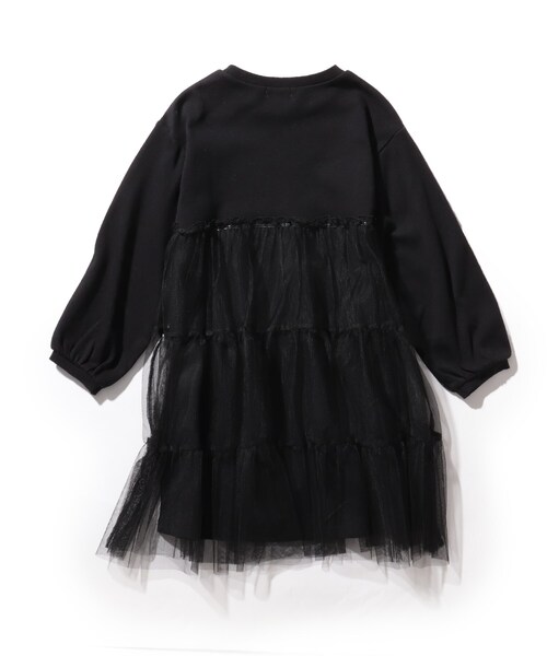 SHOO・LA・RUE（シューラルー）の「◆【90-130cm/ハロコレ】ネコチュールワンピース（ワンピース・キッズ・ブラック/パープル系2/ピンク系・10/09/13/12/11）」の6枚目の写真