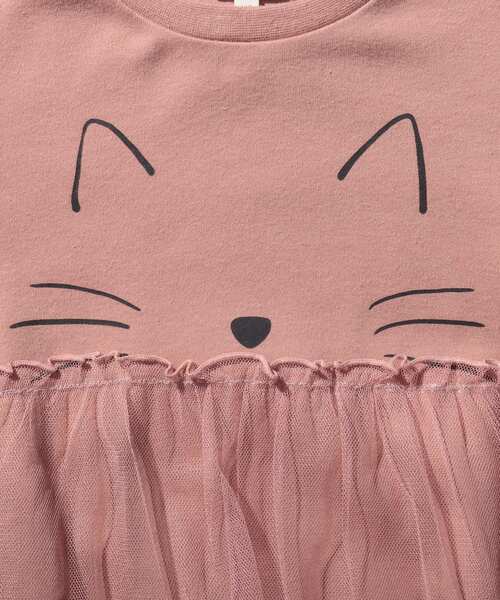 SHOO・LA・RUE（シューラルー）の「◆【90-130cm/ハロコレ】ネコチュールワンピース（ワンピース・キッズ・ブラック/パープル系2/ピンク系・10/09/13/12/11）」の10枚目の写真