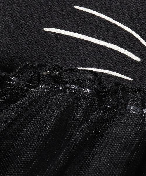 SHOO・LA・RUE（シューラルー）の「◆【90-130cm/ハロコレ】ネコチュールワンピース（ワンピース・キッズ・ブラック/パープル系2/ピンク系・10/09/13/12/11）」の9枚目の写真