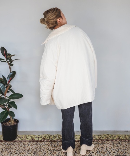 SANSeLF（サンセルフ）の「【SANSeLF】reversible boa blouson sanw21a055（ブルゾン・レディース・ホワイト/グリーン・FREE）」の18枚目の写真