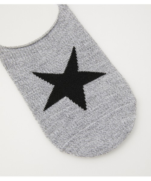 AZUL by moussy（アズールバイマウジー）の「ONE STAR SOCKS/ワンスターソックス（ソックス/靴下・メンズ・杢グレー/ブラック/ピンク・FREE）」の10枚目の写真