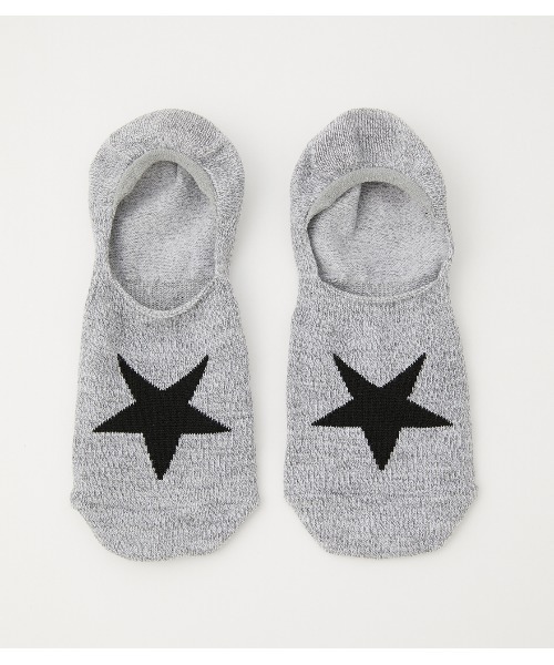 AZUL by moussy（アズールバイマウジー）の「ONE STAR SOCKS/ワンスターソックス（ソックス/靴下・メンズ・杢グレー/ブラック/ピンク・FREE）」の12枚目の写真