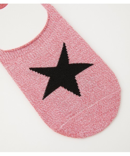 AZUL by moussy（アズールバイマウジー）の「ONE STAR SOCKS/ワンスターソックス（ソックス/靴下・メンズ・杢グレー/ブラック/ピンク・FREE）」の15枚目の写真