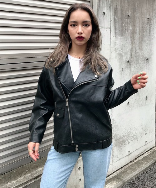 ROGER AND RAW（ロジャーアンドロウ）の「フェイクレザーBIGライダース