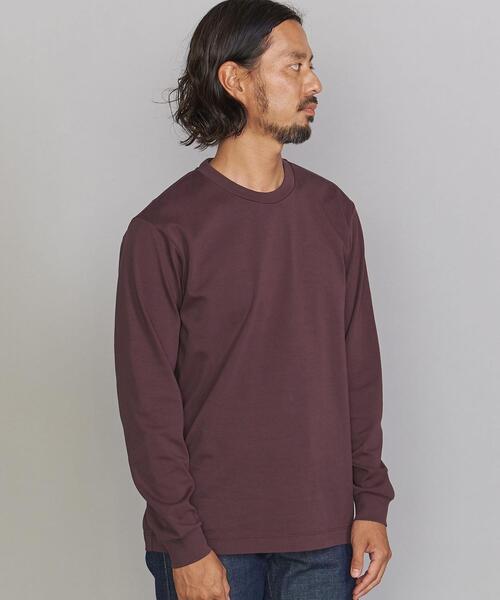 BEAUTY&YOUTH UNITED ARROWS（ビューティーアンドユースユナイテッドアローズ）の「BY スムース クルーネック  カットソー（Tシャツ/カットソー・メンズ・ホワイト/ネイビー/ワインレッド・M/XL/S/L）」の4枚目の写真