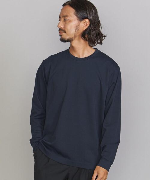 BEAUTY&YOUTH UNITED ARROWS（ビューティーアンドユースユナイテッドアローズ）の「BY スムース クルーネック  カットソー（Tシャツ/カットソー・メンズ・ホワイト/ネイビー/ワインレッド・M/XL/S/L）」の6枚目の写真