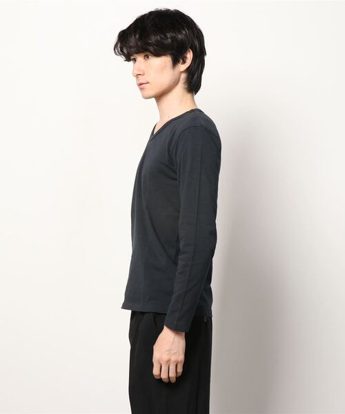 Ahe'hee（アヘヘ）の「Ahe'hee(アヘヘ) ロングスリーブＶネック（Tシャツ/カットソー・メンズ・ホワイト/ブラック/ネイビー・X-LARGE/SMALL/MEDIUM/LARGE）」の4枚目の写真