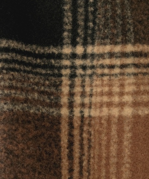 Bab（バブ）の「【WEB限定】チェック柄オーバーミドルコート（チェスターコート・レディース・ブラウン/ブラック・38）」の7枚目の写真