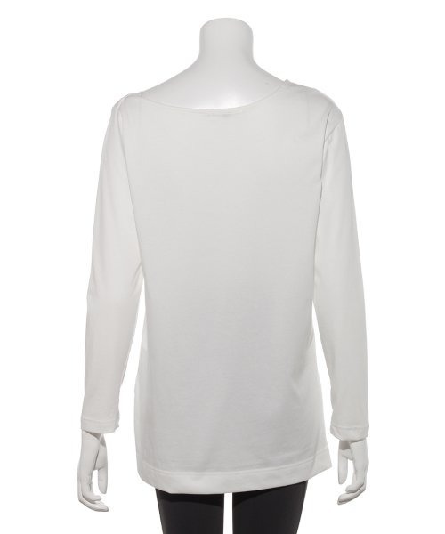 emmi（エミ）の「【emmi yoga】ロゴロンTEE（Tシャツ/カットソー・レディース・ホワイト/カーキ・FREE）」の5枚目の写真