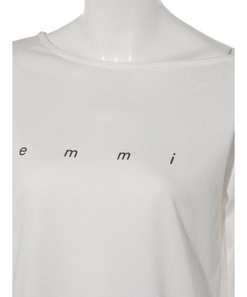 emmi（エミ）の「【emmi yoga】ロゴロンTEE（Tシャツ/カットソー・レディース・ホワイト/カーキ・FREE）」の7枚目の写真