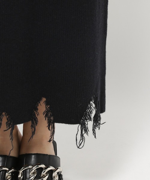 PAGEBOY（ページボーイ）の「ニットダメージスカート（スカート・レディース・ブラック/イエロー/アイボリー・FREE）」の14枚目の写真