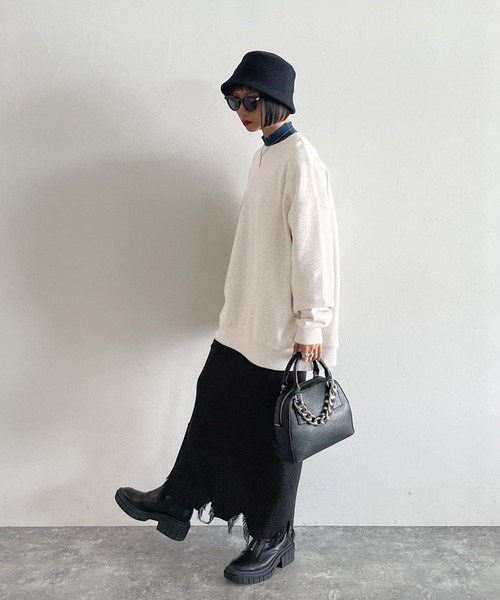 PAGEBOY（ページボーイ）の「ニットダメージスカート（スカート・レディース・ブラック/イエロー/アイボリー・FREE）」の13枚目の写真