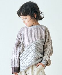 apres les cours | パッチワークニット(ニット/セーター)