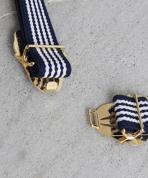 CHILD WOMAN（チャイルドウーマン）の「チェリーバックル ゴムベルト（ベルト・レディース・ネイビー/レッド・FREE）」の3枚目の写真