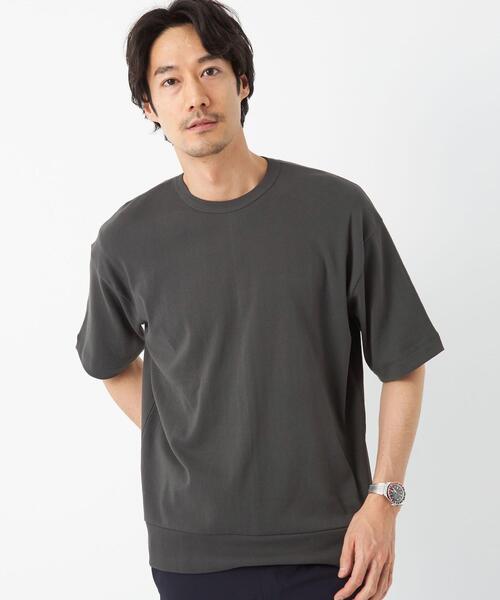 gicipi(ジチピ)の「<gicipi(ジチピ)> コットン TONNO ニット カットソー クルーネック(Tシャツ/カットソー・メンズ・ホワイト/ダークブラウン/ブラック・M(4)/L)」の3枚目の写真
