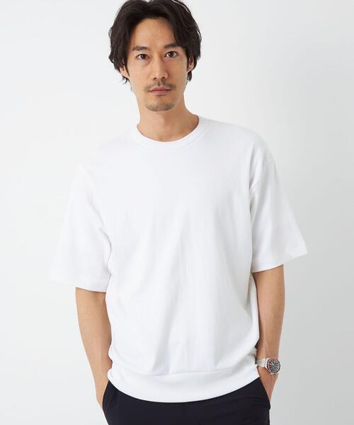 gicipi(ジチピ)の「<gicipi(ジチピ)> コットン TONNO ニット カットソー クルーネック(Tシャツ/カットソー・メンズ・ホワイト/ダークブラウン/ブラック・M(4)/L)」の5枚目の写真