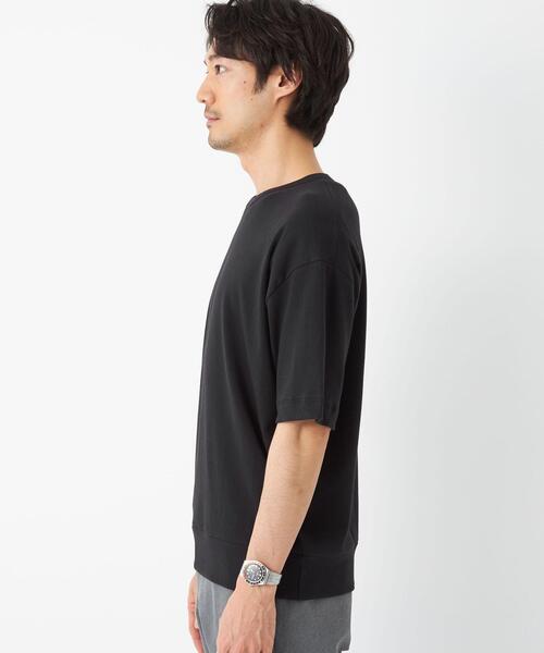 gicipi(ジチピ)の「<gicipi(ジチピ)> コットン TONNO ニット カットソー クルーネック(Tシャツ/カットソー・メンズ・ホワイト/ダークブラウン/ブラック・M(4)/L)」の8枚目の写真