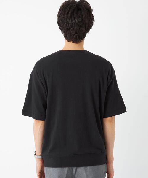 gicipi(ジチピ)の「<gicipi(ジチピ)> コットン TONNO ニット カットソー クルーネック(Tシャツ/カットソー・メンズ・ホワイト/ダークブラウン/ブラック・M(4)/L)」の9枚目の写真