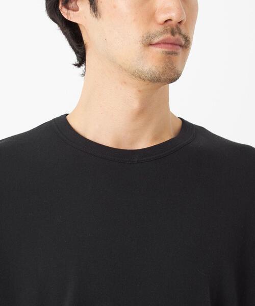 gicipi(ジチピ)の「<gicipi(ジチピ)> コットン TONNO ニット カットソー クルーネック(Tシャツ/カットソー・メンズ・ホワイト/ダークブラウン/ブラック・M(4)/L)」の10枚目の写真