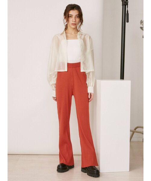 EVRIS（エヴリス）の「シアーショートレングスシャツ（シャツ/ブラウス・レディース・グリーン/パープル/ホワイト/ブラック・FREE）」の17枚目の写真