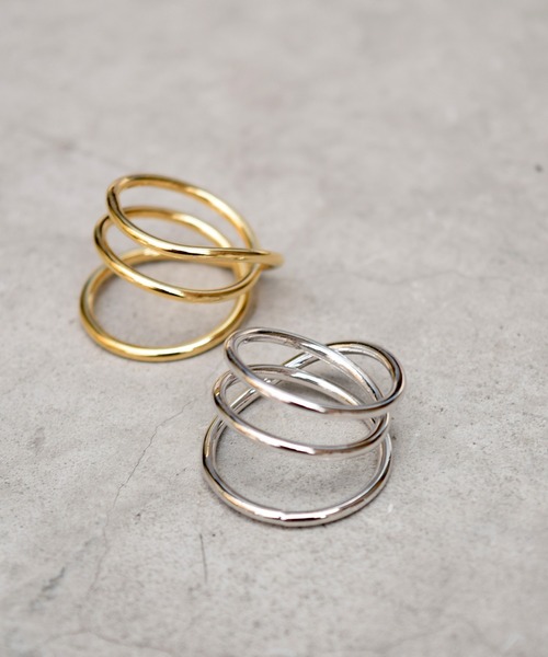 Marient（マリエント）の「Triple Loop Ring/リング（リング・レディース・シルバー/ゴールド・FREE）」の5枚目の写真