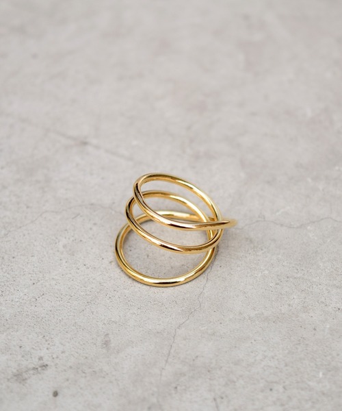 Marient（マリエント）の「Triple Loop Ring/リング（リング・レディース・シルバー/ゴールド・FREE）」の4枚目の写真