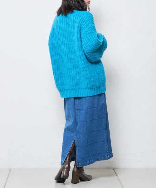 SUPERTHANKS(スーパーサンクス)の「【SUPERTHANKS/スーパーサンクス】別注SQUARE STITCH TCK WIDE SK/スクエアステッチワイドスカート(スカート・レディース・ベージュ/ブルー・SMALL/MEDIUM)」の10枚目の写真