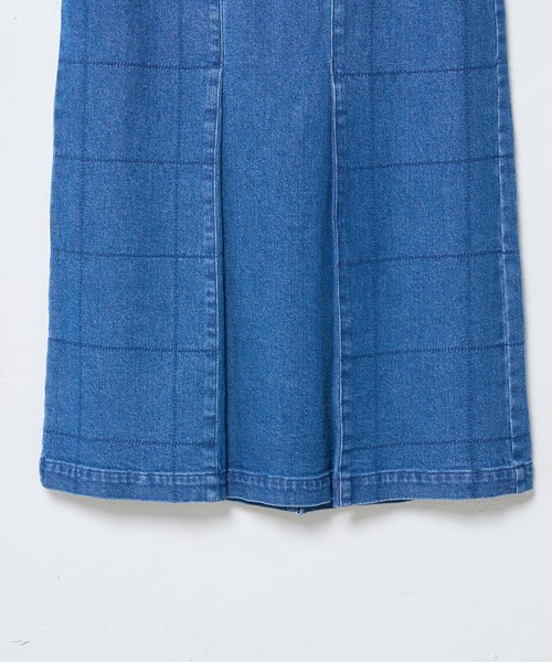 SUPERTHANKS(スーパーサンクス)の「【SUPERTHANKS/スーパーサンクス】別注SQUARE STITCH TCK WIDE SK/スクエアステッチワイドスカート(スカート・レディース・ベージュ/ブルー・SMALL/MEDIUM)」の12枚目の写真