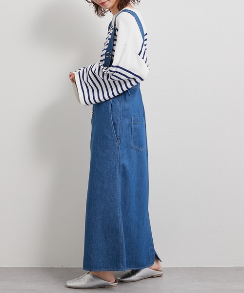 【TYPYDENIM】サス付フレアスカート