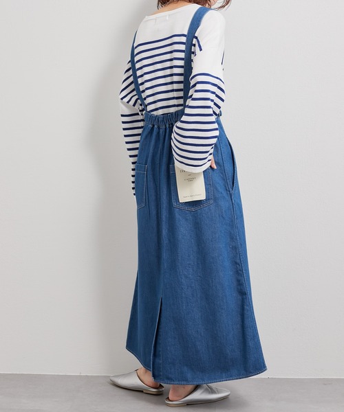 【TYPYDENIM】サス付フレアスカート
