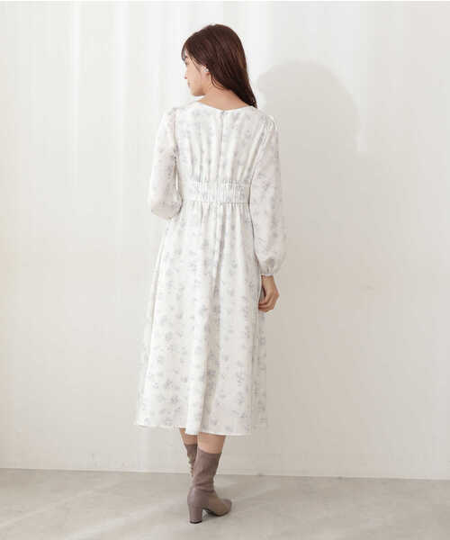 PROPORTION BODY DRESSING(プロポーションボディドレッシング)の「フラワープリントフロントボタンワンピース / 1212140103(ワンピース・レディース・ベージュ/グレー・SMALL/MEDIUM)」の12枚目の写真