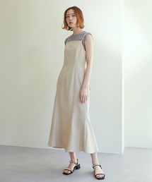 【WEB限定カラー有り】おしゃれマーメイドリボンキャミワンピース