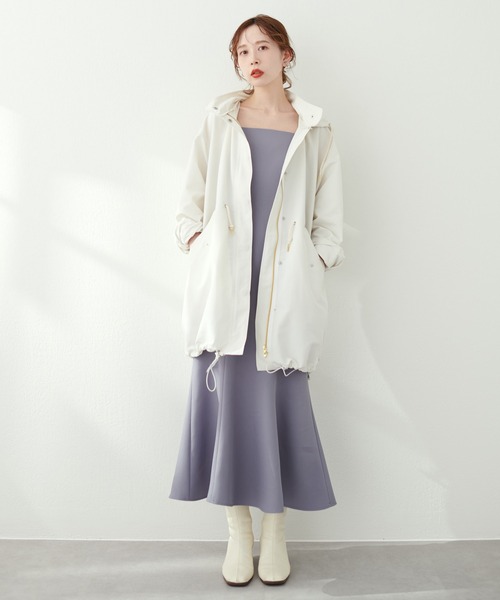 natural couture(ナチュラルクチュール)の「【WEB限定カラー有り】おしゃれマーメイドリボンキャミワンピース(ワンピース・レディース・ブラック/ブルー/モカ/ライトベージュ/グリーン系・FREE)」の2枚目の写真